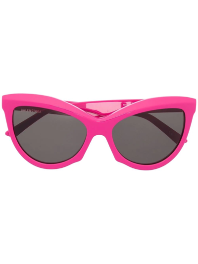 Balenciaga Power 57mm Cat Eye Sunglasses In Fuchsia