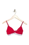 Calvin Klein Triangle Cup Bralette In Xcn Obsess