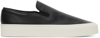 The Row Marie H Canvas Slip-on Sneakers In Black,white