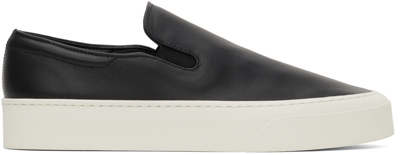 The Row Marie H Canvas Slip-on Trainers In Black,white
