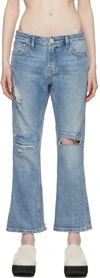 Frame Blue Low Boot 'the Pixie' Jeans In Spears