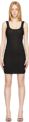 Herve Leger Shadow Stripe Body-con Mini Dress In Black 001