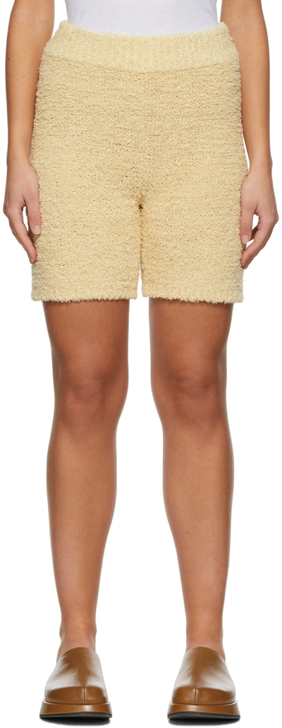 MISSING YOU ALREADY BEIGE TOWEL YARN SHORTS
