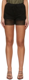 Missing You Already Black Lace Shorts In Black