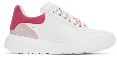 Alexander Mcqueen Womens Oversized Court Leather Low-top Trainers In Pink