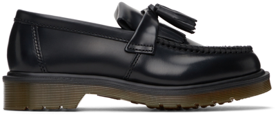 Dr. Martens' Black Adrian Loafers In Black Polished