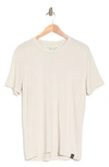 Lucky Brand Burnout Short Sleeve Crew Neck T-shirt In Oatmeal