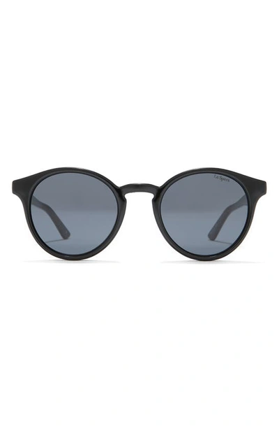 Le Specs Whirlwind 50mm Round Sunglasses In Black