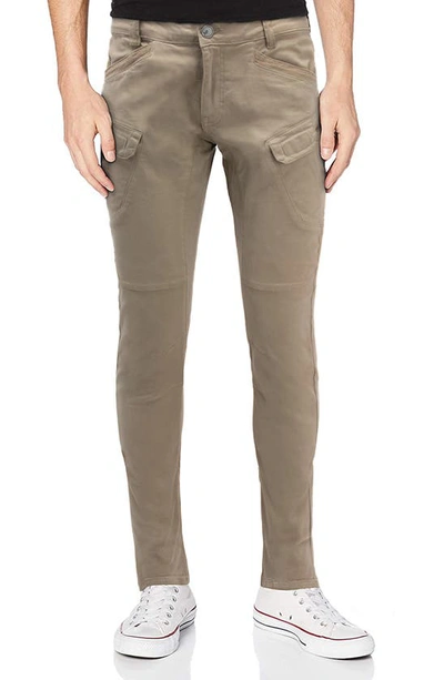X-ray Stretch Twill Slim Fit Cargo Pants In Stone