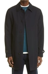 Shop Zegna Trofeo Elements Trench Coat In Navy