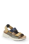 Naot Odyssey Slingback Sandal In Sterling/ Gray/ Marigold