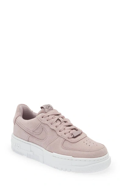 Nike Air Force 1 Pixel Sneakers In Plum Fog-pink In Plum Fog/ White/ Black