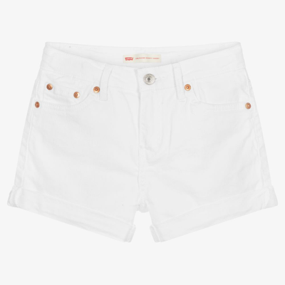 Levi's Teen Girls White Denim Shorts