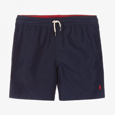 Polo Ralph Lauren Boys Teen Navy Blue Swim Shorts