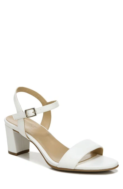 Naturalizer Bristol Block Heel Sandal In White