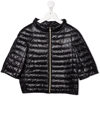 Herno Zipped Padded Coat In Blue
