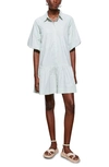 Jonathan Simkhai Standard Crissy Stretch Cotton Poplin Dress In Lichen