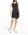 Nic + Zoe Tech Stretch Wrap-around Tank In Blx