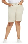 Nydj Briella Roll Cuff Denim Shorts In Feather