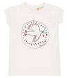Bonpoint Baby Assia Printed Cotton T-shirt In Upb Ecru