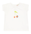 BONPOINT BABY TISSIA EMBROIDERED COTTON T-SHIRT