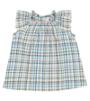 BONPOINT BABY ANGE CHECKED COTTON BLOUSE