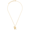 MISSOMA R INITIAL 18KT GOLD-PLATED NECKLACE