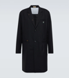 Undercover The Shepherd Mohair And Wool Coat In Black