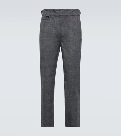 Undercover The Shepherd Checked Slim Pants In Gray Ck