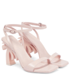 Palm Angels Pink 90 Palm Tree Heel Leather Sandals