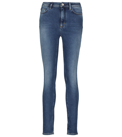 Acne Studios High-rise Skinny Jeans In 蓝色