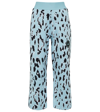 Adidas By Stella Mccartney Asmc Printed High-rise Cropped Sweatpants In Splash/black/white