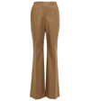 The Row Vasco Cotton Mid-rise Wide-leg Pants In Taupe