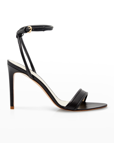 Prota Fiori Freesia Apple Skin Sandals In Black