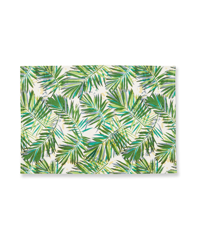 Handprint Frond White Set Of 4 Placemats 13x19