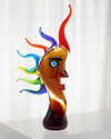 Dale Tiffany Arcus Rainbow Art Glass Figurine - 8" X 7.75" X 17.25"