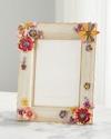 Jay Strongwater Ainsley Flower Bouquet 5'' X 7'' Frame