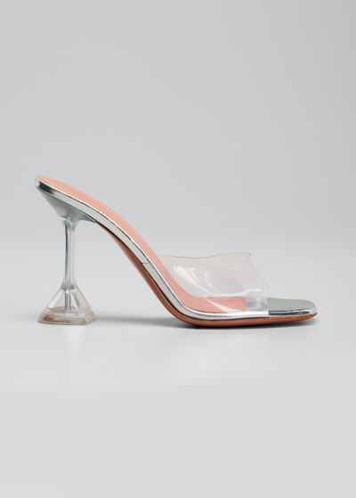 AMINA MUADDI LUPITA GLASS SLIDE SANDALS