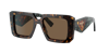 Prada Eyewear Square Frame Sunglasses In Dark Brown