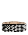 Isabel Marant Lona Studded Leather Waist Belt In Black