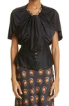 Rabanne Short Sleeves Top In Black