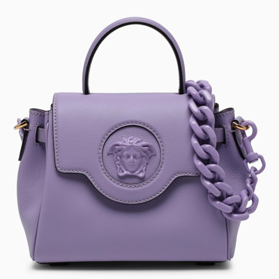 Versace Lilac La Medusa Small Handbag In Purple