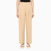 Vince Wool-blend Twill Straight-leg Pants In Beige