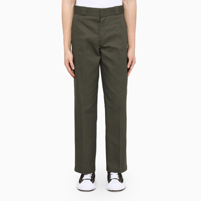 DICKIES DICKIES 874 OLIVE GREEN STRAIGHT-LEG TROUSERS,DK0A4XK6CO/K_DICKI-OGX1_310-38