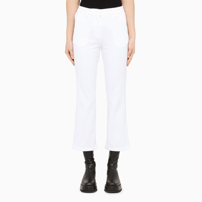 Department Five White Cropped Trousers