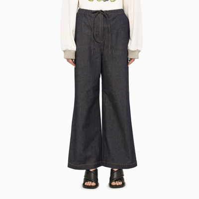 Loewe Blue Jeans With Embroidered Pocket Detailing