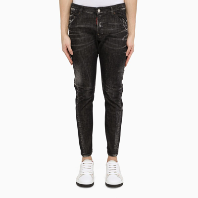 Dsquared2 Faded Black Wash Sexy Twist Jeans