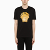 VERSACE BLACK T-SHIRT WITH MEDUSA PRINT