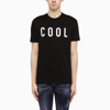 Dsquared2 Black Slogan-print Short-sleeve T-shirt In Black
