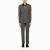 TAGLIATORE GREY WOOL BLEND TAILORED SUIT